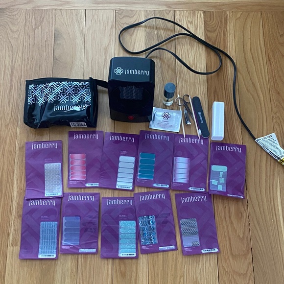 Jamberry Other - Jamberry Nail Wrap Collection with Dryer, Stickers and Tools